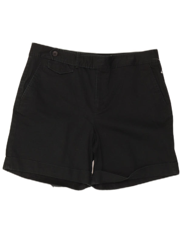 Ralph Lauren Ženske chino kratke hlače visokog struka US 14 XL W36 crni pamuk