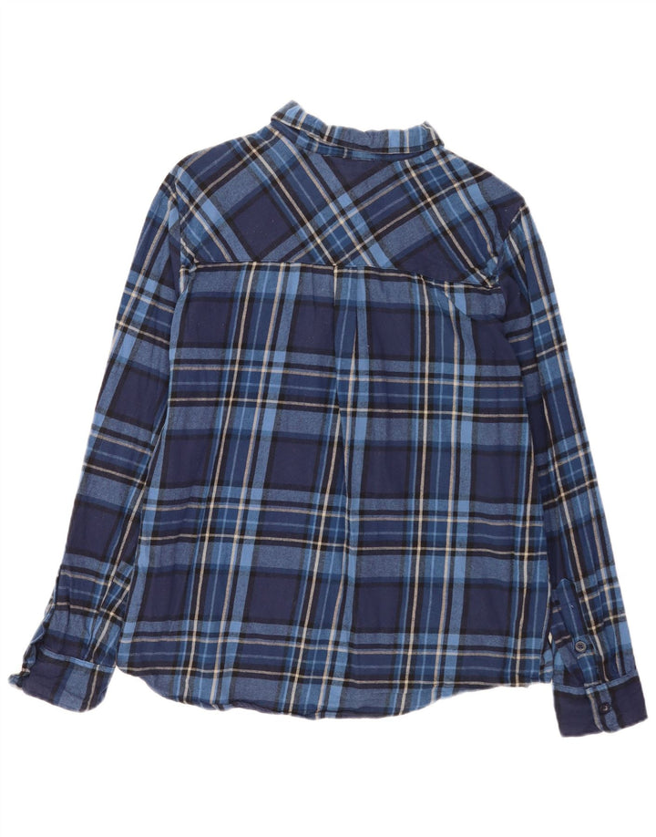 Mountain Warehouse muška flanelska košulja XL plavi karirani pamuk