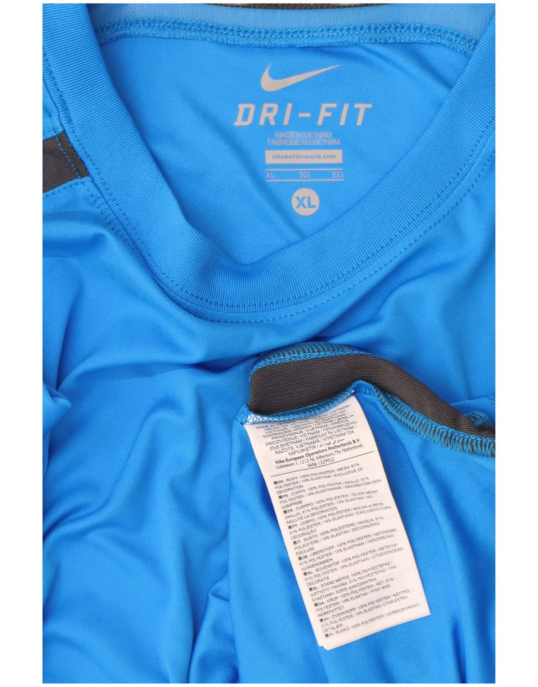 NIKE muška Dri Fit majica kratkih rukava XL plavi poliester