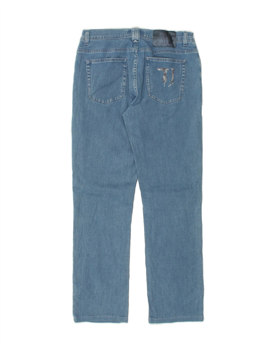 TRUSSARDI Womens Straight Jeans W30 L28  Blue Cotton Vintage Trussardi and Second-Hand Trussardi from Messina Hembry 