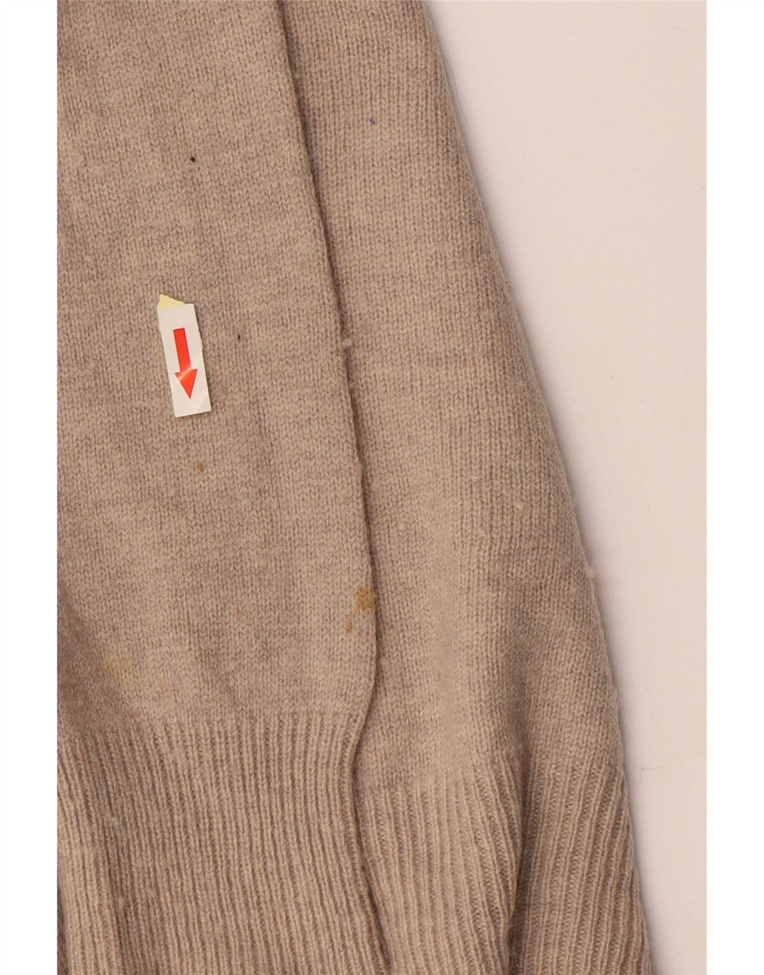 ALL SAINTS Muški pulover s rol izrezom Veliki bež vuneni