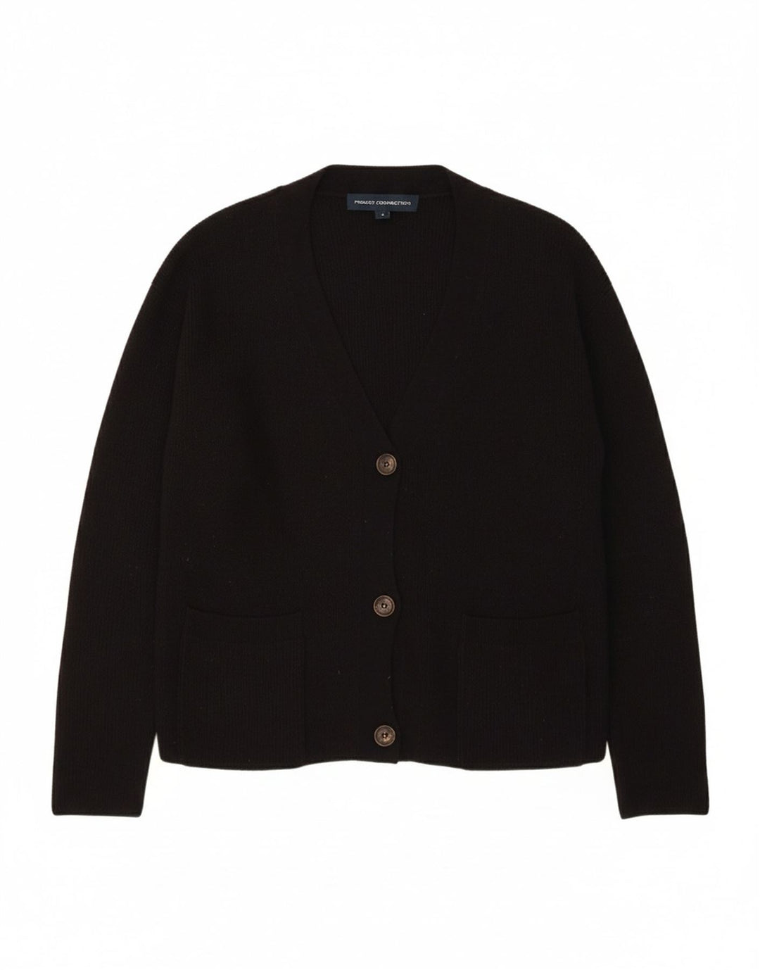 FRENCH CONNECTION Womens Oversized Cardigan Sweater UK 10 Small Black