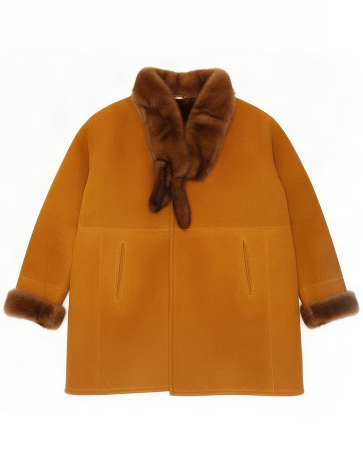 Giamax veliki ženski kaput od šišmiša IT 44 Medium Beige