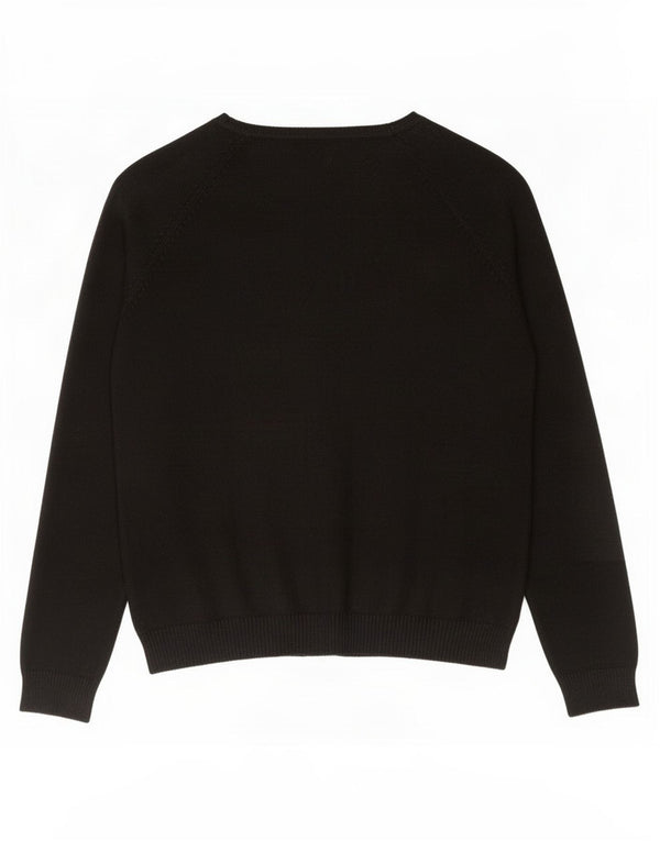 Zara ženski kardigan pulover UK 18 XL crni pamuk