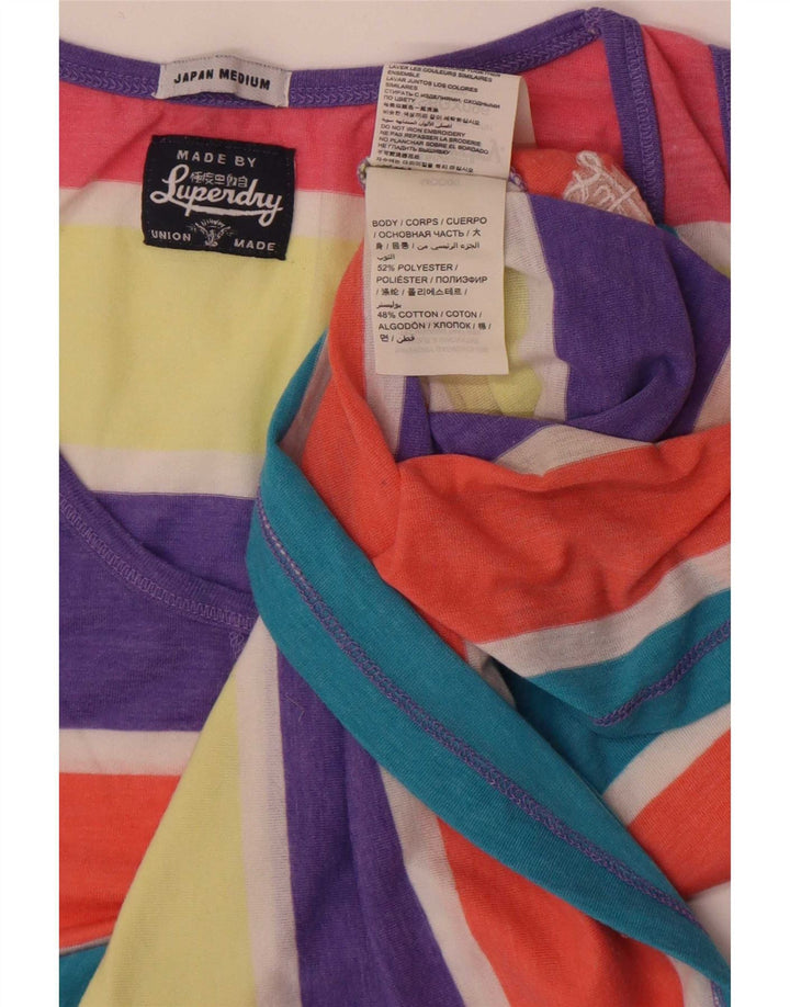 Superdry ženski prsluk UK 12 srednje raznobojni prugasti poliester