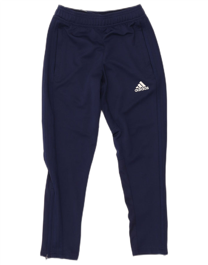 ADIDAS Climacool trenirke za dječake 7-8 godina tamnoplave poliesterske hlače