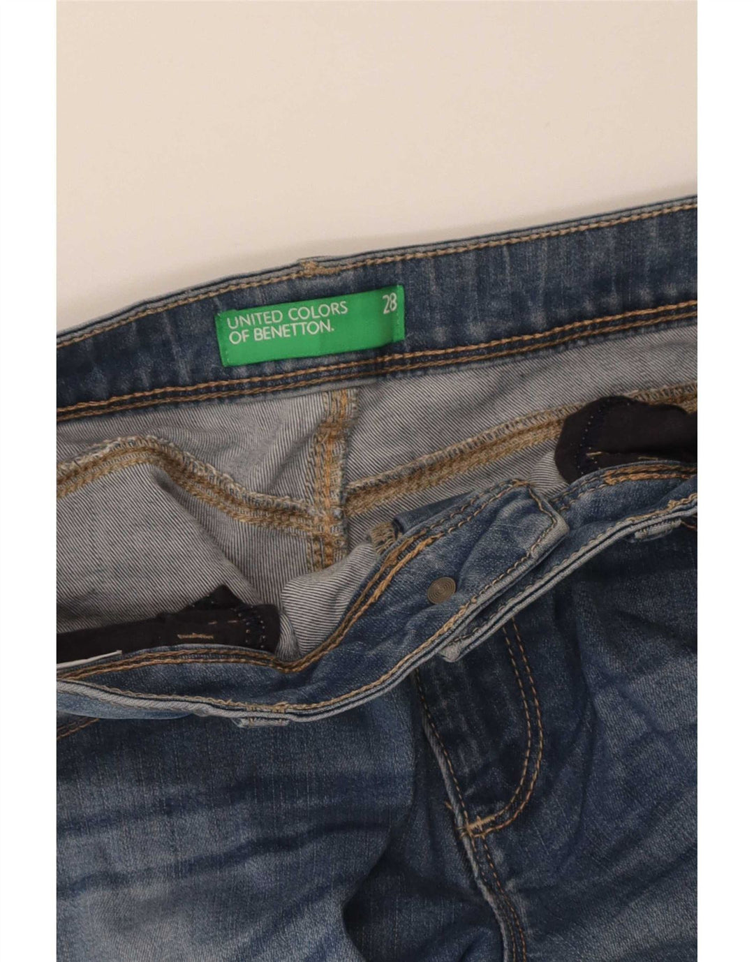 Benetton ženske uske traperice W28 L32 Plave