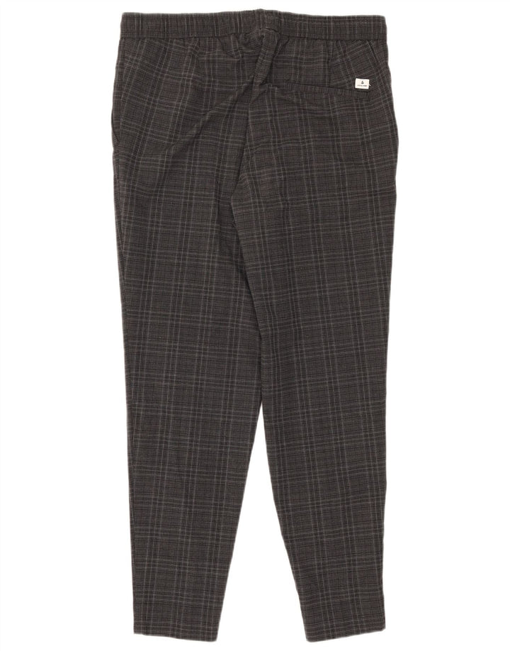 Jack & Jones muške uske chino hlače, veliki sivi karirani poliester