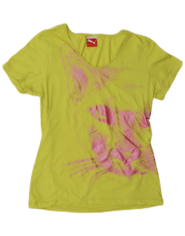 Puma ženska majica kratkih rukava s grafičkim motivima UK 16 Large Yellow