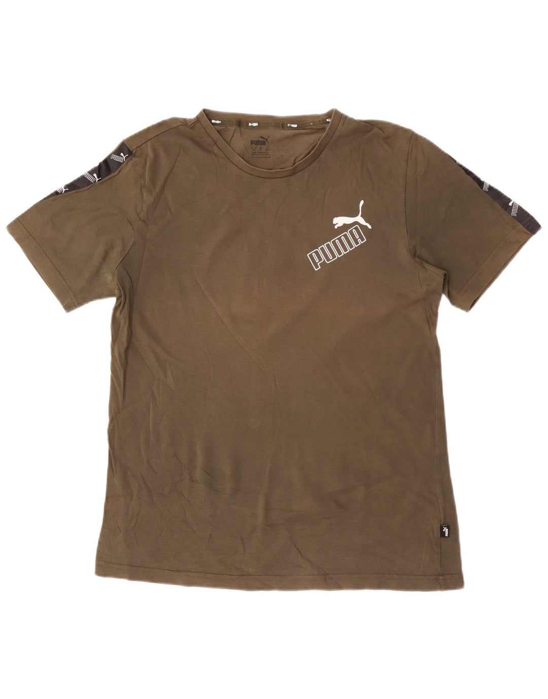 Puma muška majica s grafičkim motivima, srednji kaki