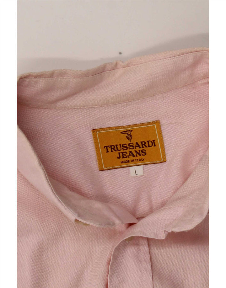 Trussardi Jeans muška košulja velika ružičasta