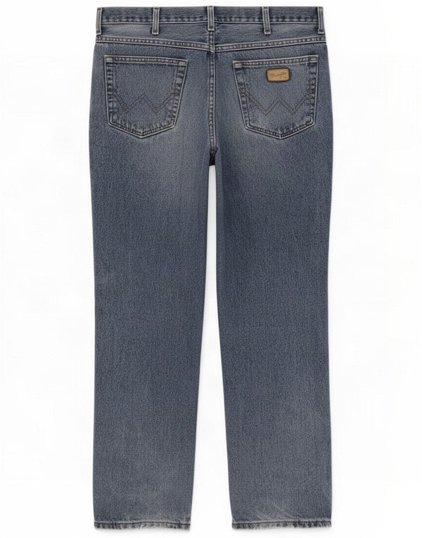 Wrangler Mens Texas Straight Jeans W38 L32 Blue Cotton