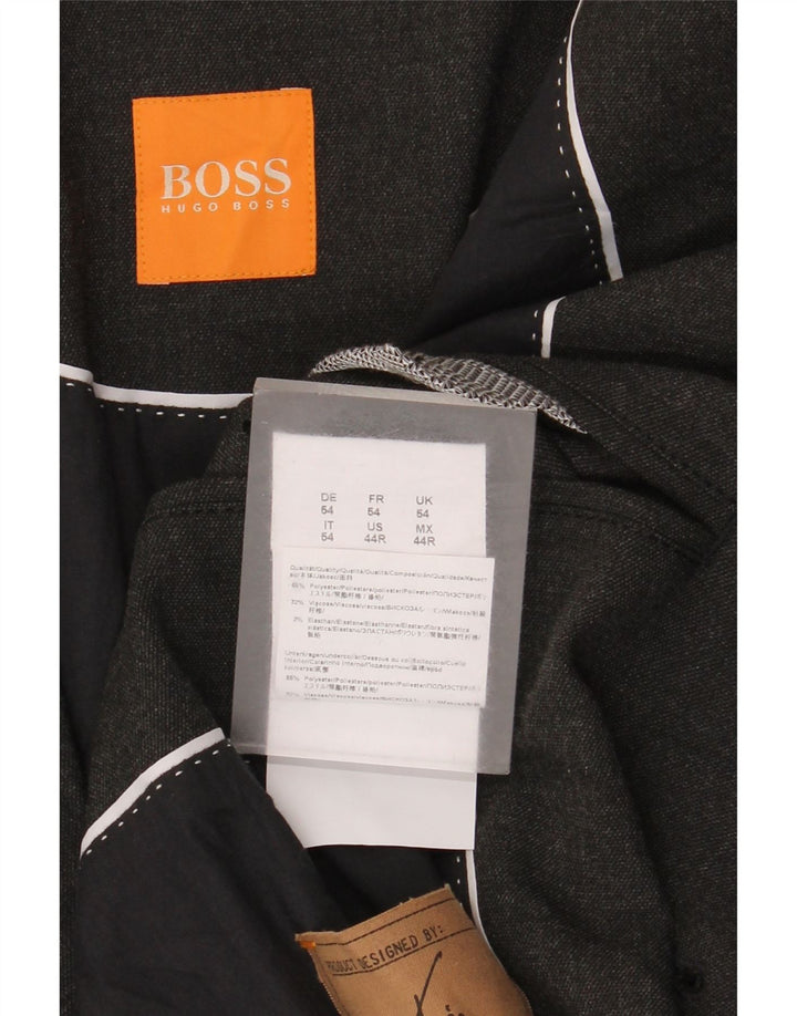 Hugo Boss muška jakna sa 2 gumba EU 54 2XL sivi poliester