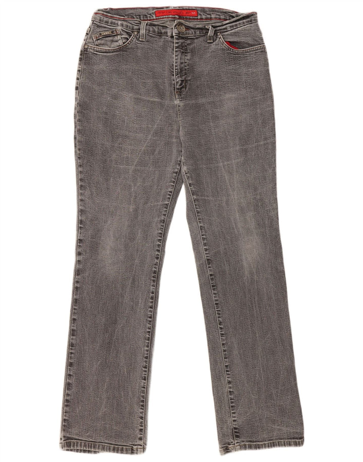 MARKS & SPENCER Ženske rastezljive ravne traperice UK 16 Large W32 L30 sive
