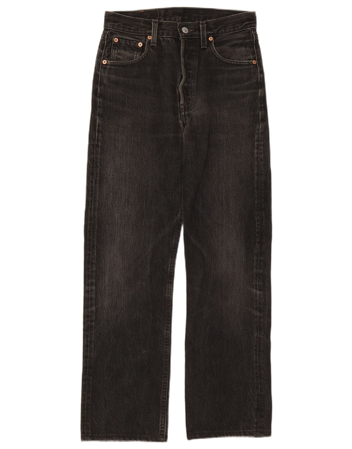 Levi's ženske ravne traperice W28 L28 crni pamuk