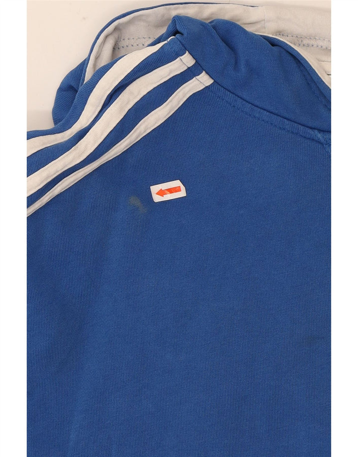 ADIDAS Mens Hoodie Jumper Large Blue Vintage Adidas and Second-Hand Adidas from Messina Hembry 