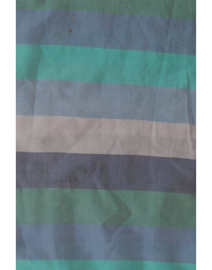 UMBERTO GINOCCHIETTI Womens Blouse Top IT 44 Medium Blue Striped Silk Vintage Umberto Ginocchietti and Second-Hand Umberto Ginocchietti from Messina Hembry 
