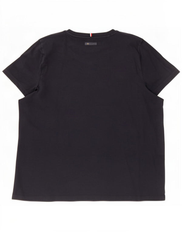 Tommy Hilfiger Ženska majica kratkih rukava s grafičkim motivima UK 22 3XL tamnoplavi pamuk