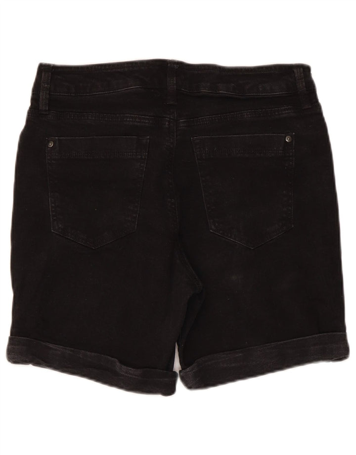 Dkny ženske traper kratke hlače US 12 Large W30 crni pamuk