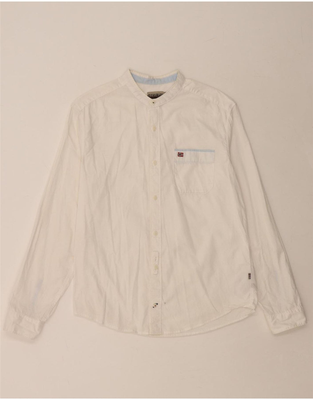 NAPAPIJRI Muška Geographic košulja standardnog kroja Srednje bijeli pamuk