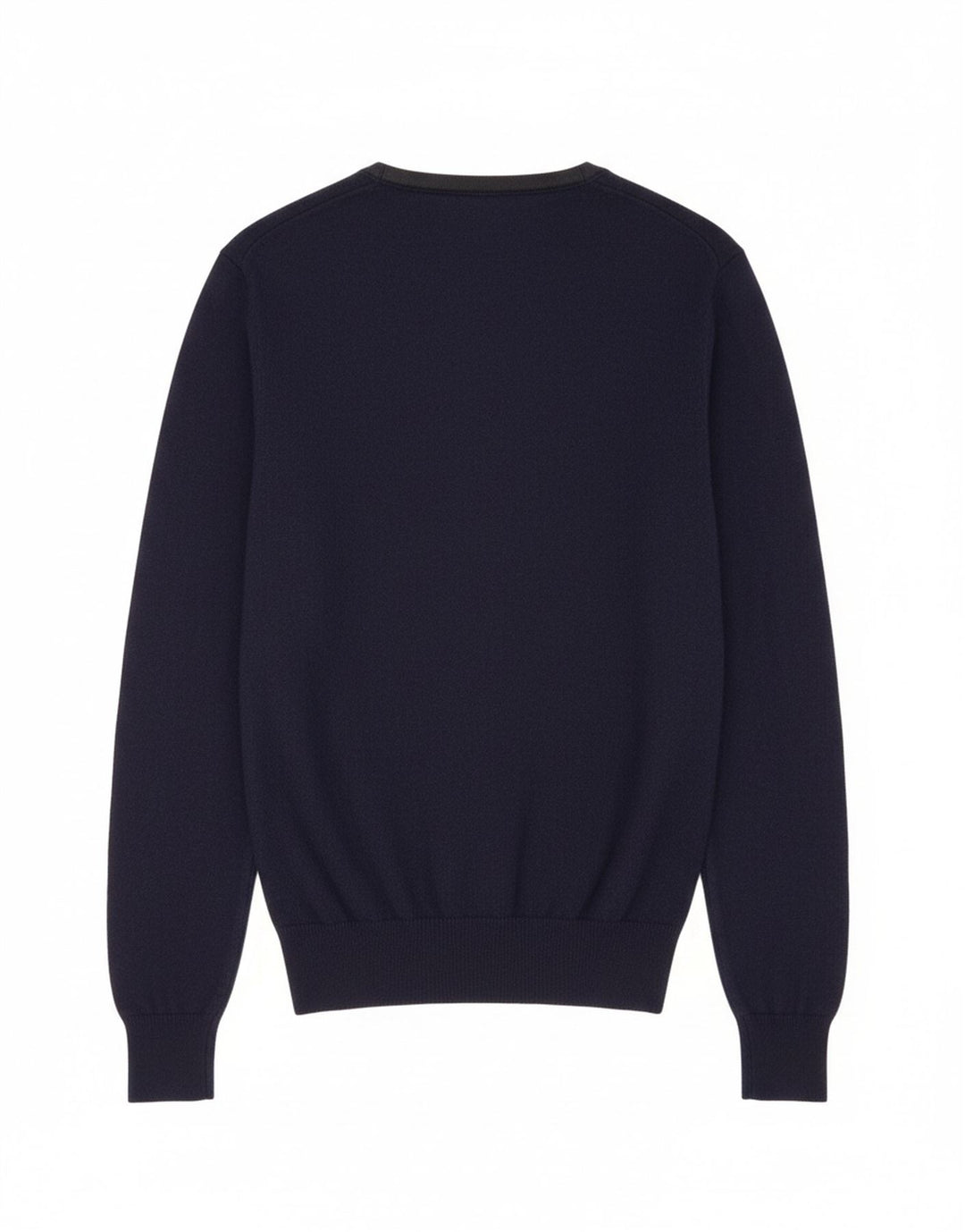 FAY Womens Crop Crew Neck Jumper Sweater UK 12 Medium Navy Blue