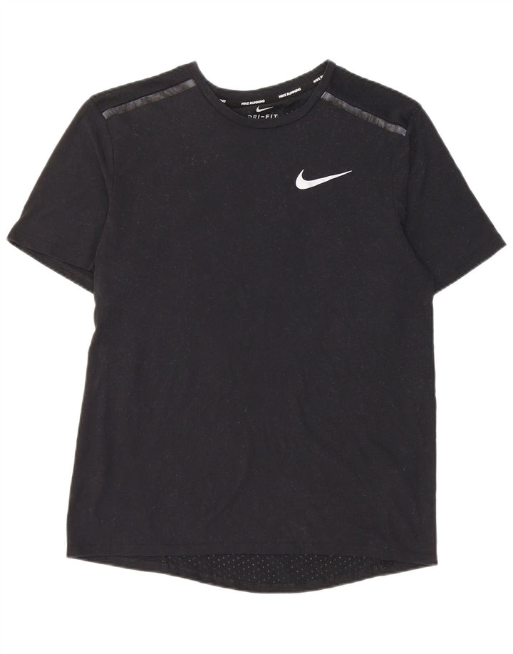 Nike muška majica kratkih rukava za trčanje, mali crni poliester