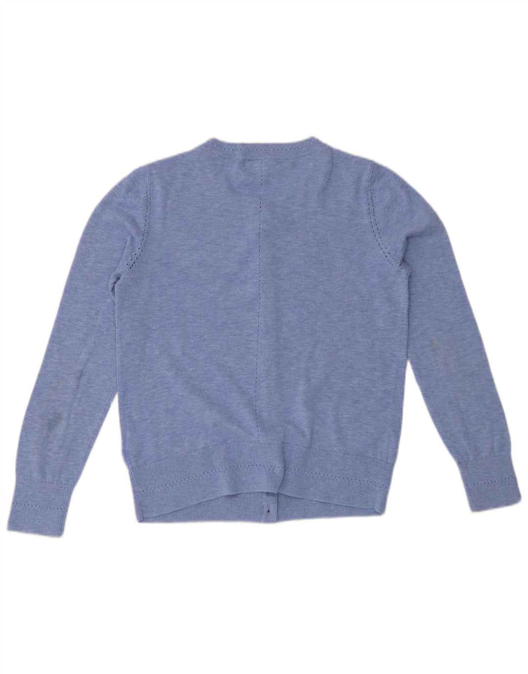 WHITE STUFF Ženski kardigan pulover UK 10 Mali plavi flekasti pamuk