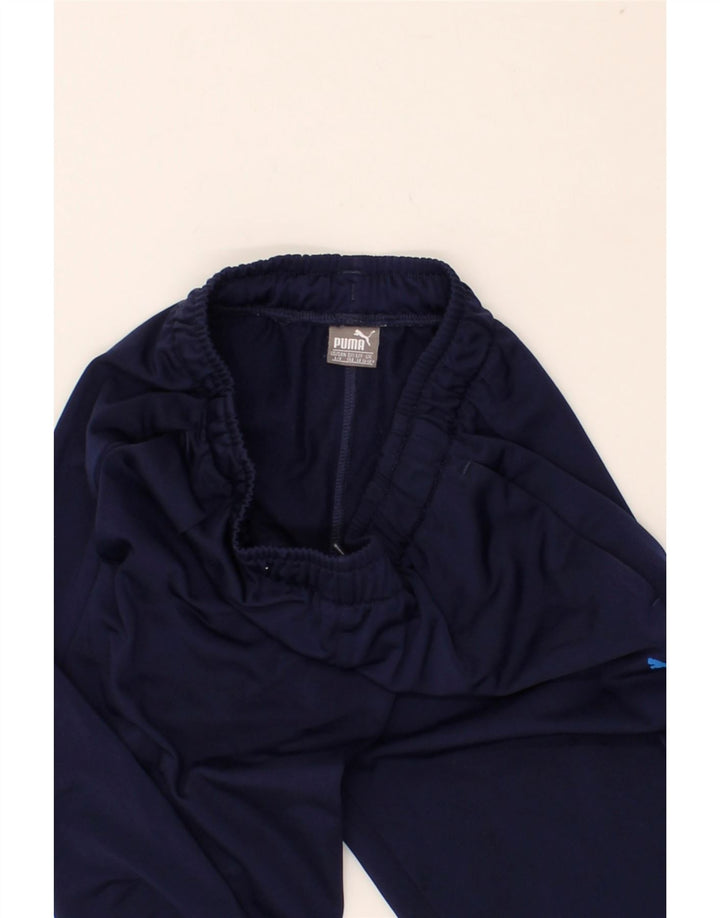 PUMA Boys Tracksuit Trousers 11-12 Years Large  Navy Blue Vintage Puma and Second-Hand Puma from Messina Hembry 