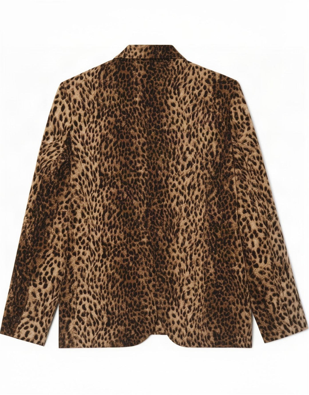 Zara ženska jakna s 1 gumbom UK 14 Large Brown Animal Print Polyester