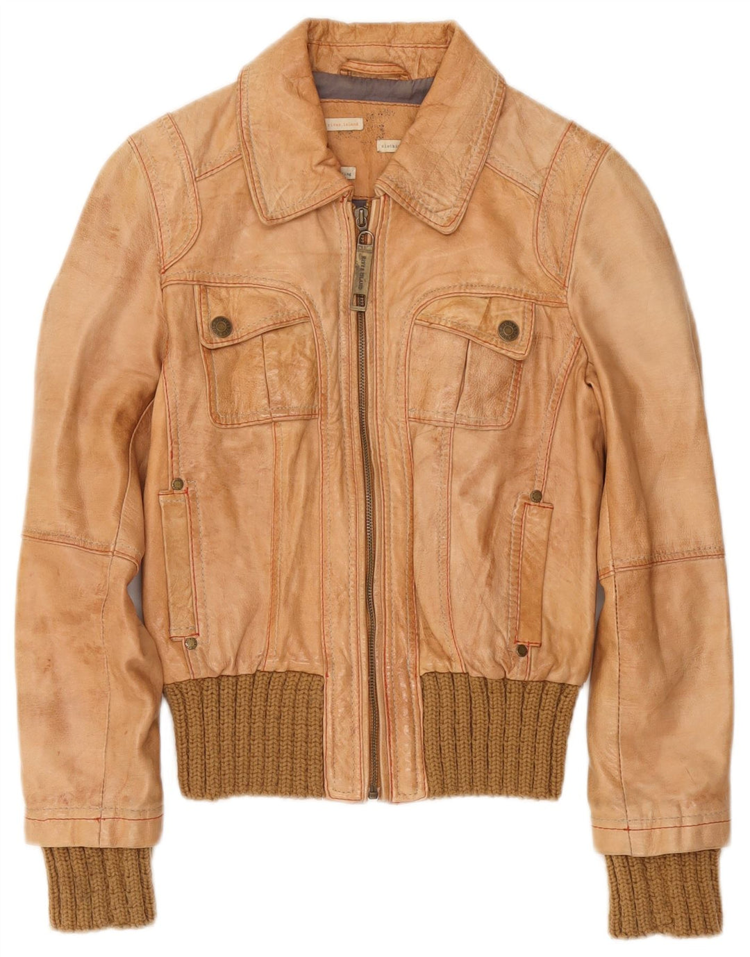 River Island ženska bomber jakna UK 10 Small Beige Colourblock