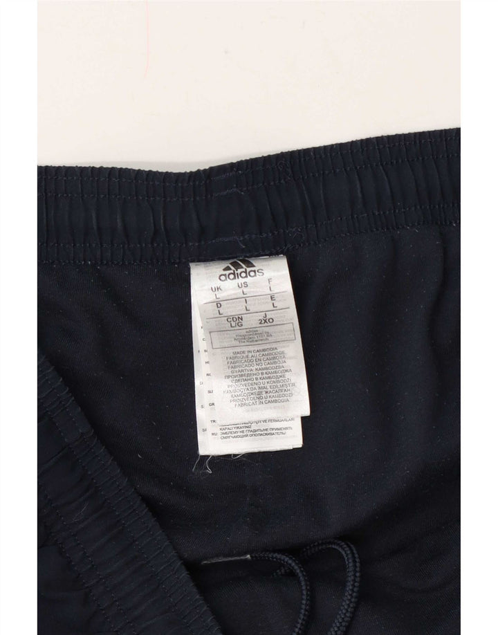 Adidas muške trenirke Hlače Joggers Large tamnoplavi poliester