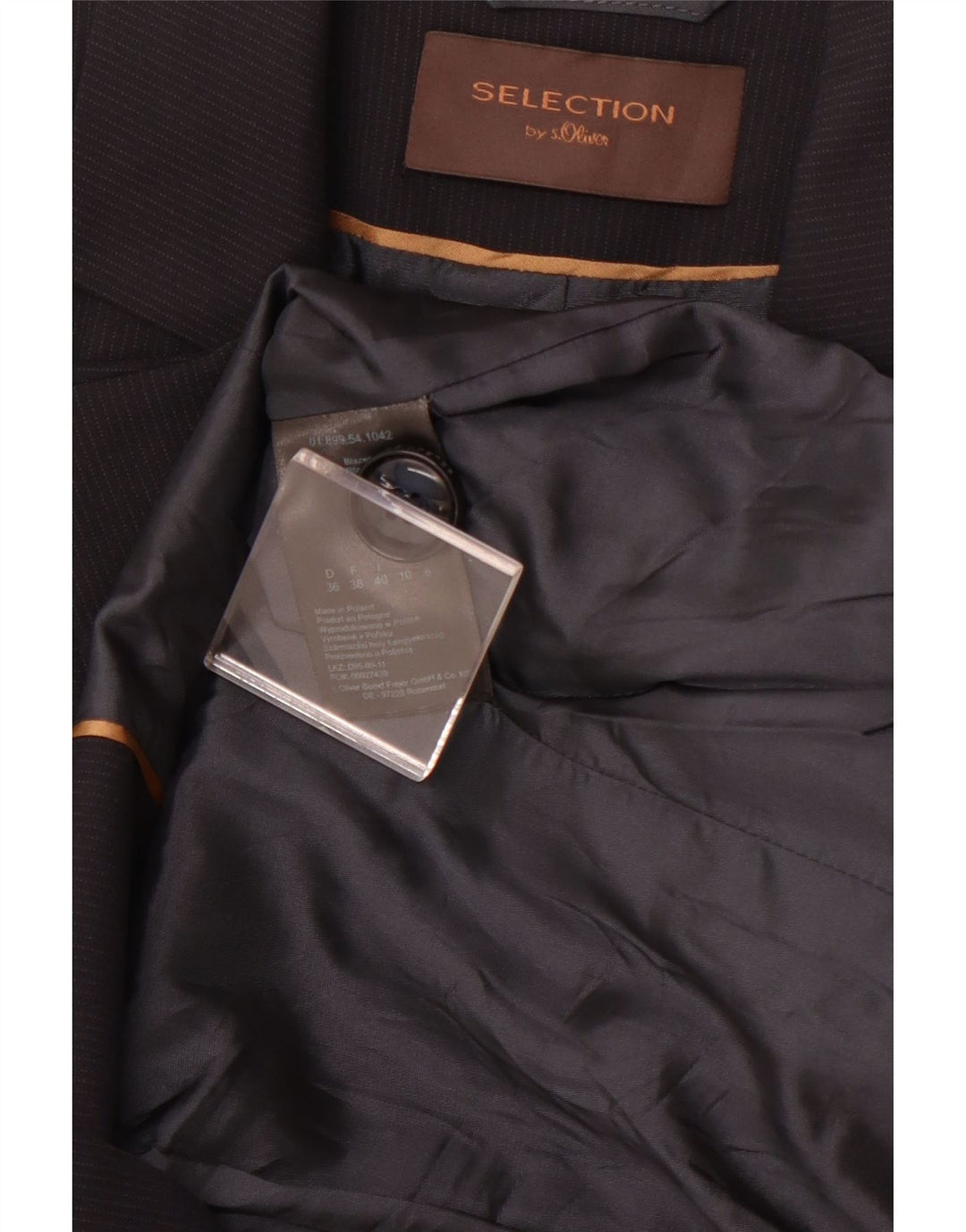 S.OLIVER Ženska jakna sa 2 gumba UK 10 Mala tamnoplava pruga