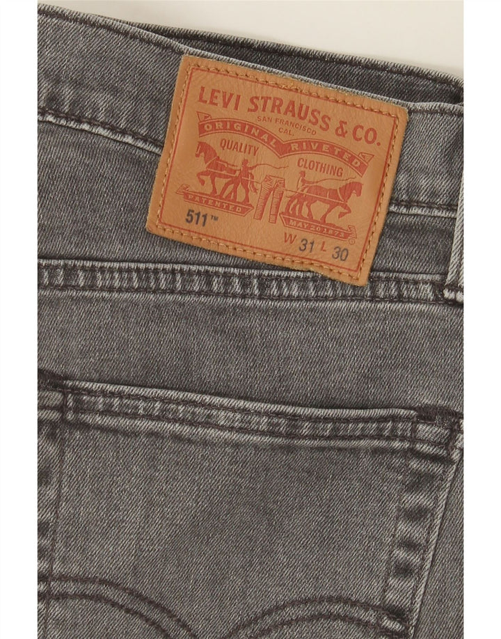 Levi's muške 511 uske traperice W31 L30 sivi pamuk