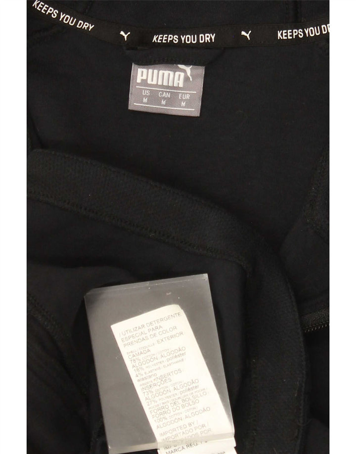 Puma muški pulover s kapuljačom na patentni zatvarač Srednje crni pamuk