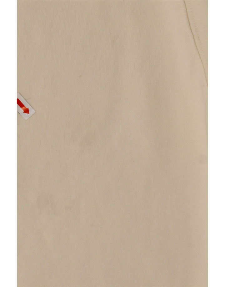 REEBOK Muška dukserica s izrezom i patentnim zatvaračem, srednje bijelog pamuka