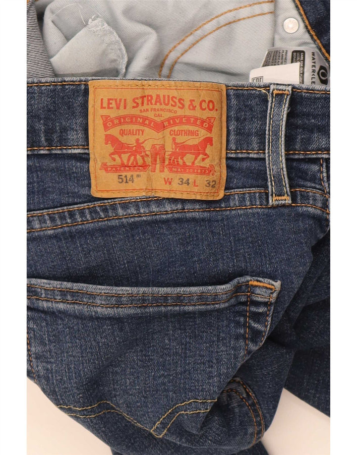 Levi's muške 514 uske traperice W34 L32 plavi pamuk