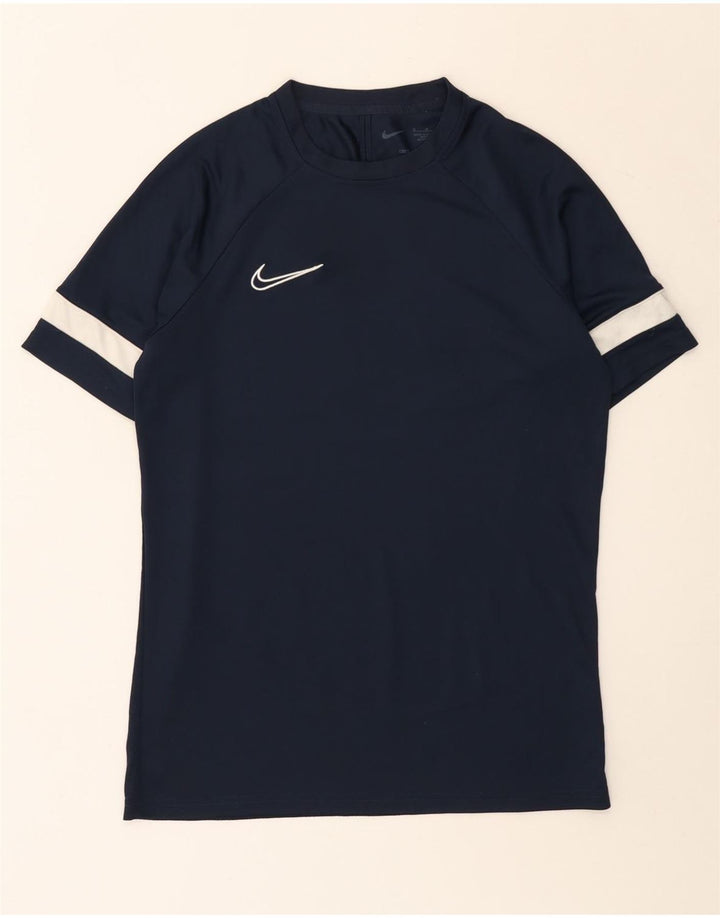 Nike Dri Fit T-Shirt Top srednje tamnoplave poliesterske boje