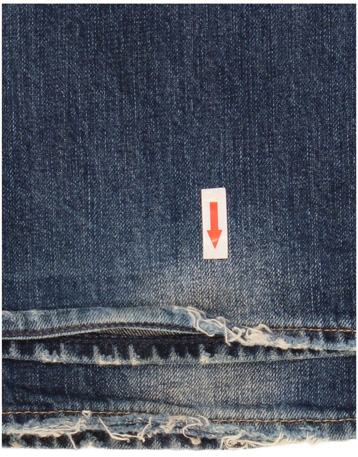 Fat Face muške traperice Bootcut W36 L32 tamnoplavi pamuk