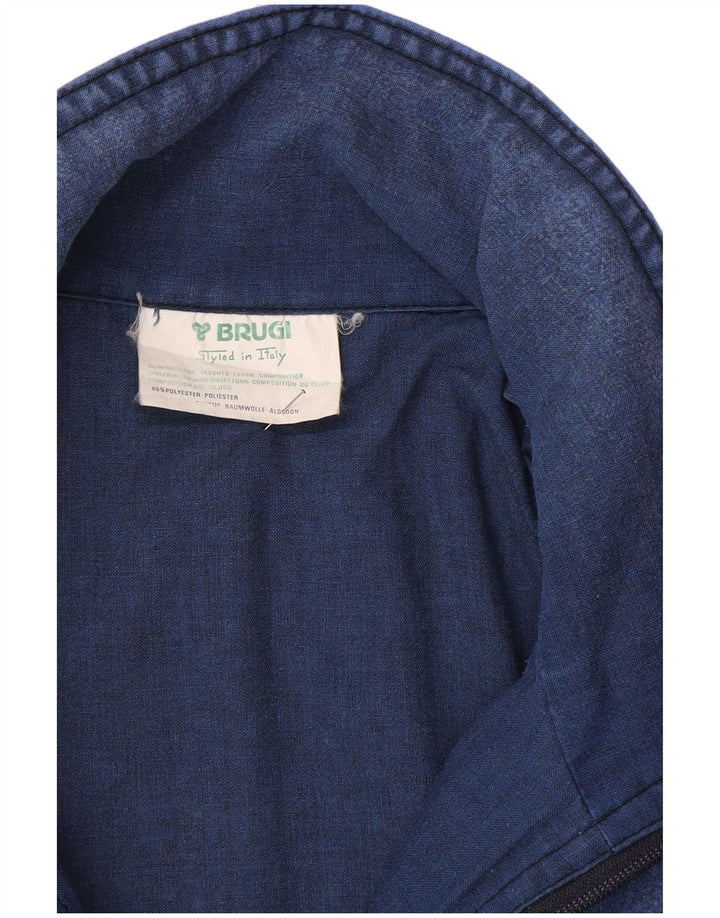 Brugi ženska prevelika traper jakna UK 10 Small Blue Colourblock poliester