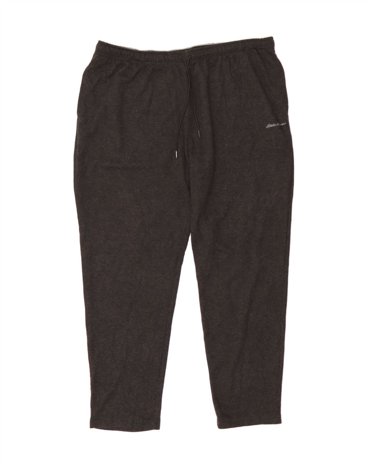 EDDIE BAUER Mens Tracksuit Trousers 2XL Grey Polyester Vintage Eddie Bauer and Second-Hand Eddie Bauer from Messina Hembry 
