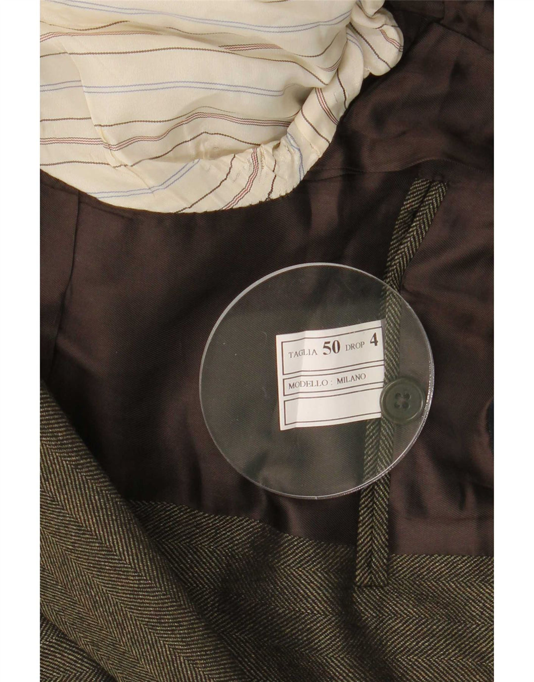 Aquarama muška jakna sa 3 gumba IT 50 Large Green Virgin Wool