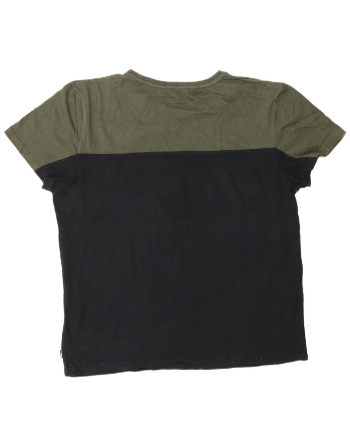 Fila muška majica kratkih rukava 2XL crni pamuk u boji