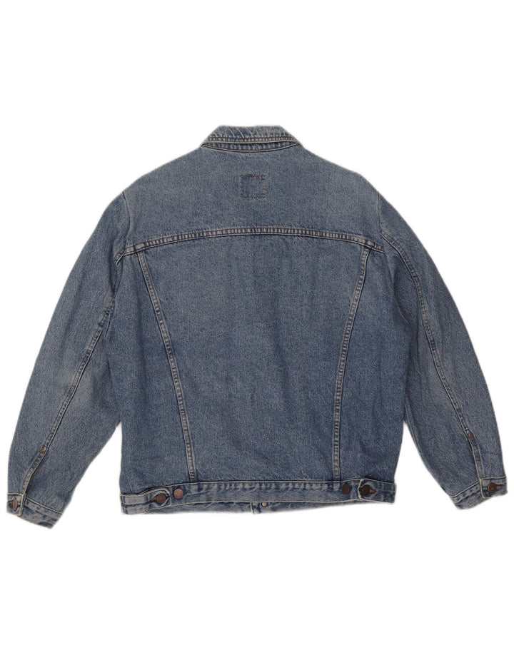 Benetton muška traper jakna IT 50 Large Blue Cotton