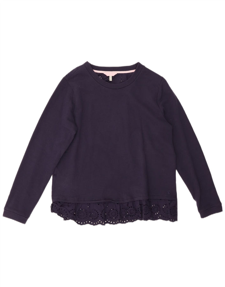JOULES Top ženske bluze UK 12 srednje tamnoplavi pamuk