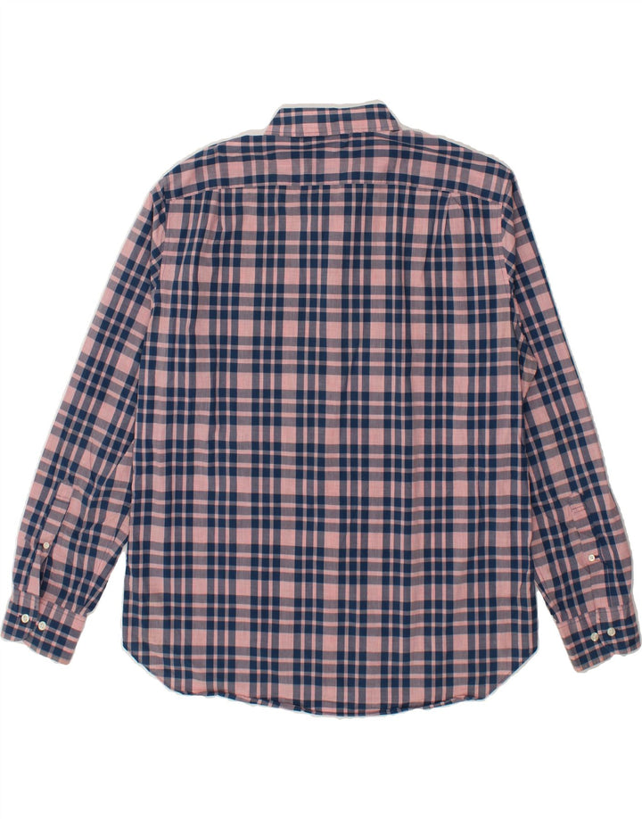 BONOBOS Mens Slim Fit Shirt XL Pink Check Cotton Vintage BONOBOS and Second-Hand BONOBOS from Messina Hembry 