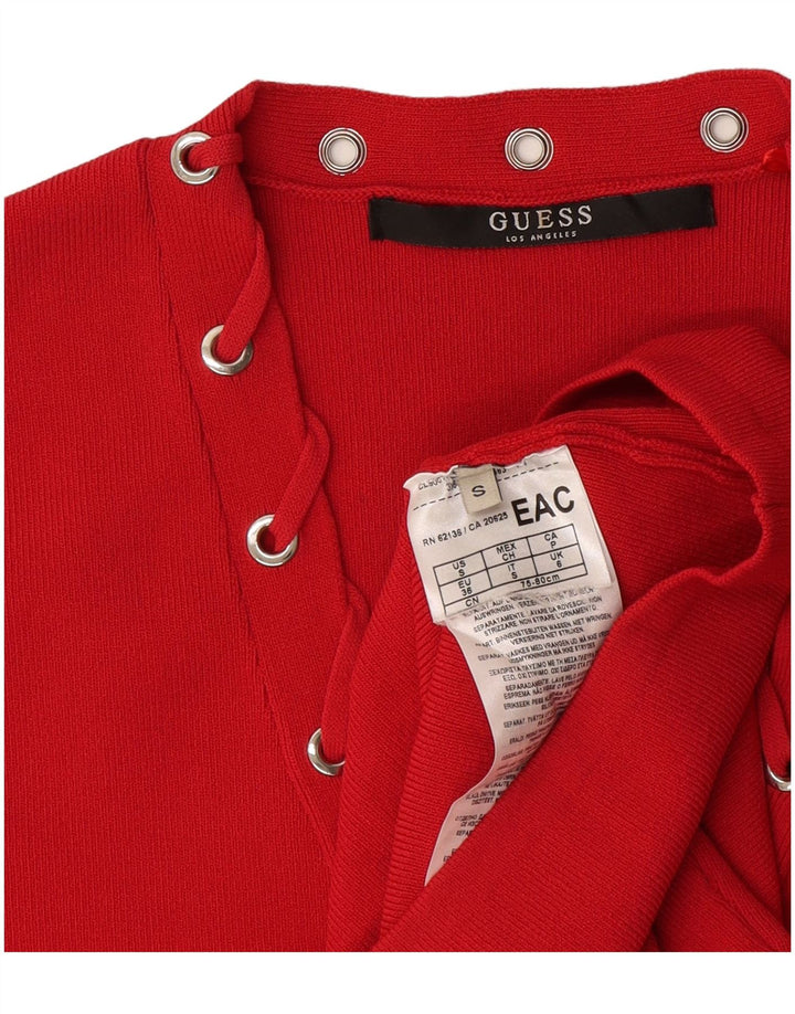 Guess ženska haljina A-kroja bez rukava UK 6 Mala crvena