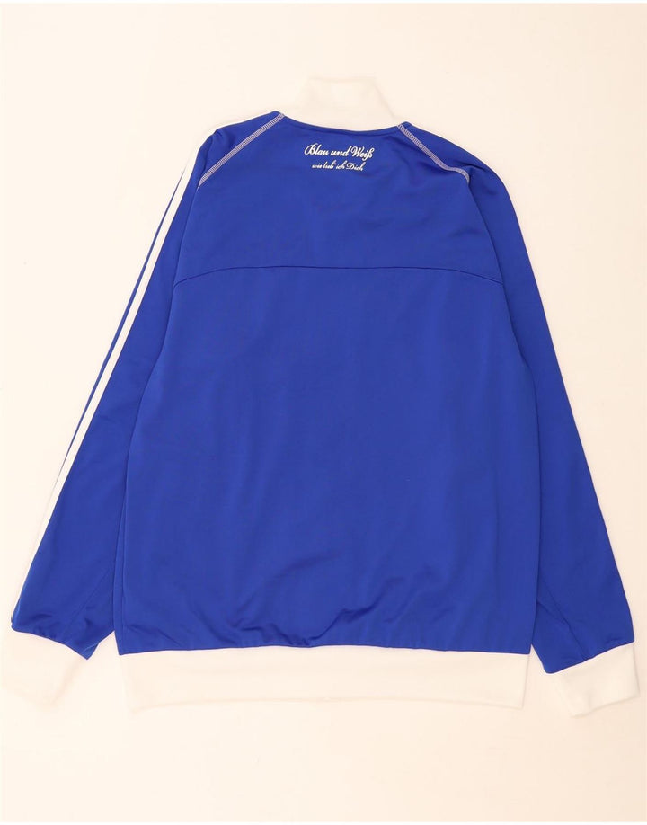 Adidas muška trenirka, velika jakna od poliestera plave boje