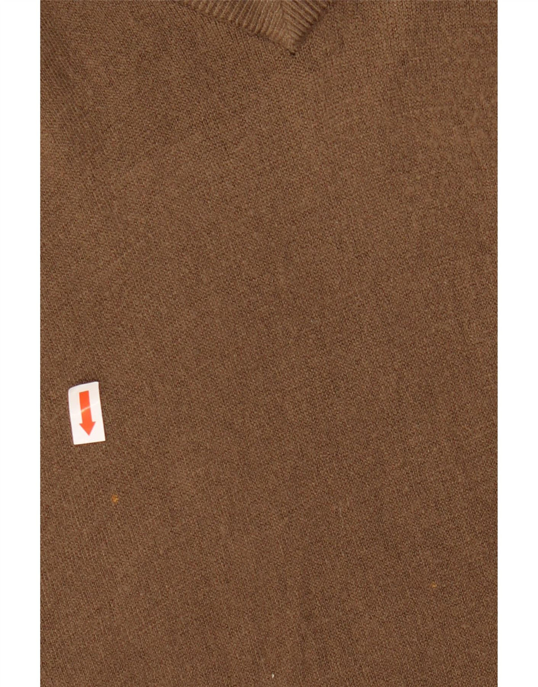 MARKS & SPENCER Muški plavi Harbor džemper s V-izrezom, veliki smeđi