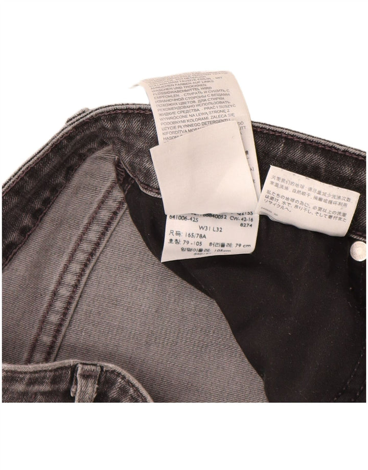 Levi's ženske 712 uske traperice W31 L32 sivi pamuk