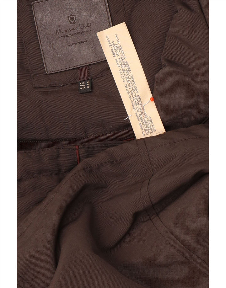 Massimo Dutti ženska parka jakna s kapuljačom UK 14 srednje smeđi poliester